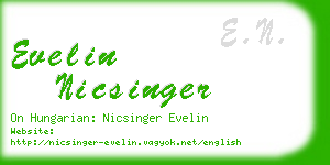 evelin nicsinger business card